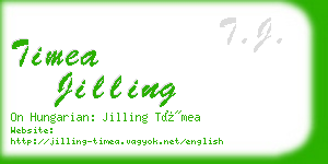 timea jilling business card